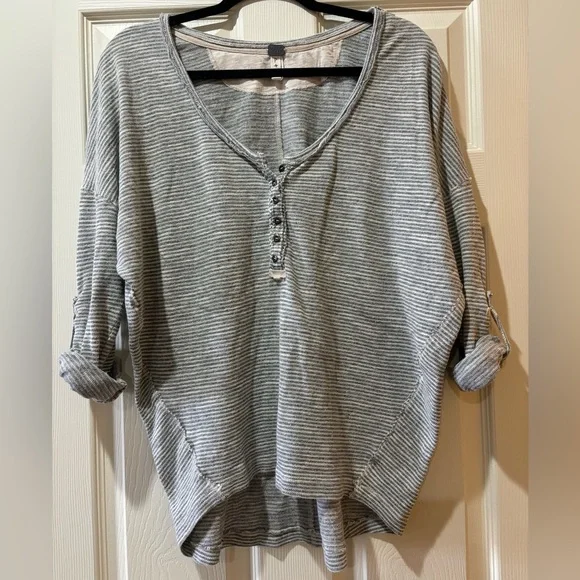 We the Free Beach Haven Stripped Henley - Picture 4 of 8